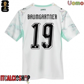 Austria Christoph Baumgartner #19 Seconda Maglia Mondiali 2026 Manica Corta